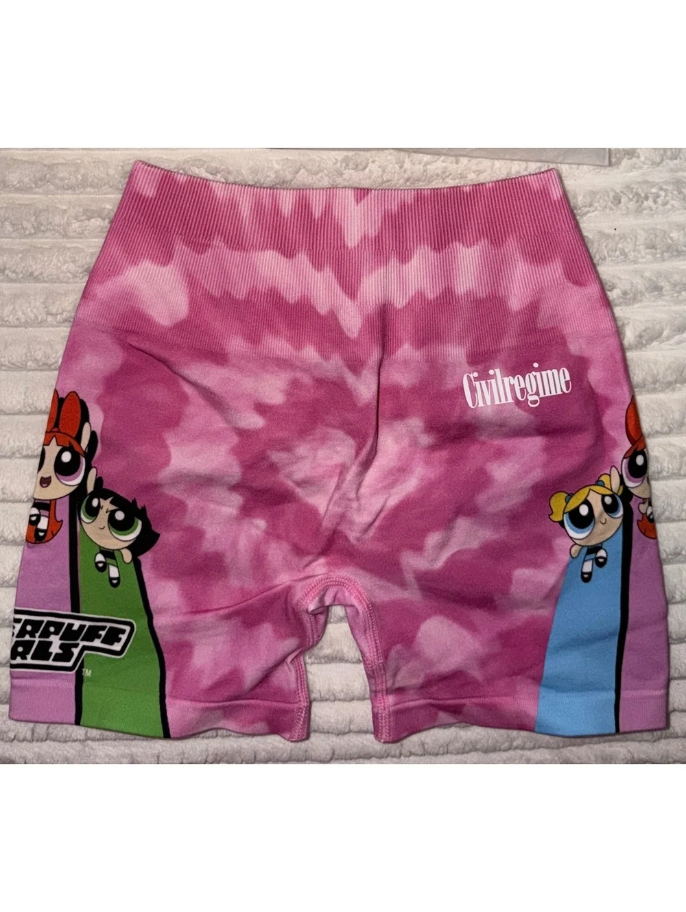 Civil Regime Powerpuff Girls Tie-Dye Biker Shorts XS